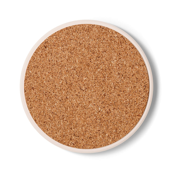 Inspirational Ceramic Coaster - "I'm Not Bossy, I'm Dynamic and Aggressively Helpful" - Tropical Leaf Design