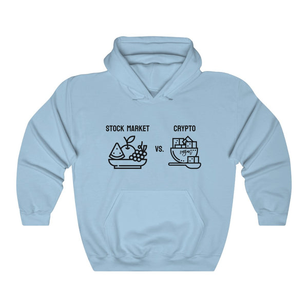 Stock Market vs. Crypto Hoodie