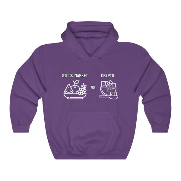 Stock Market vs. Crypto Hoodie