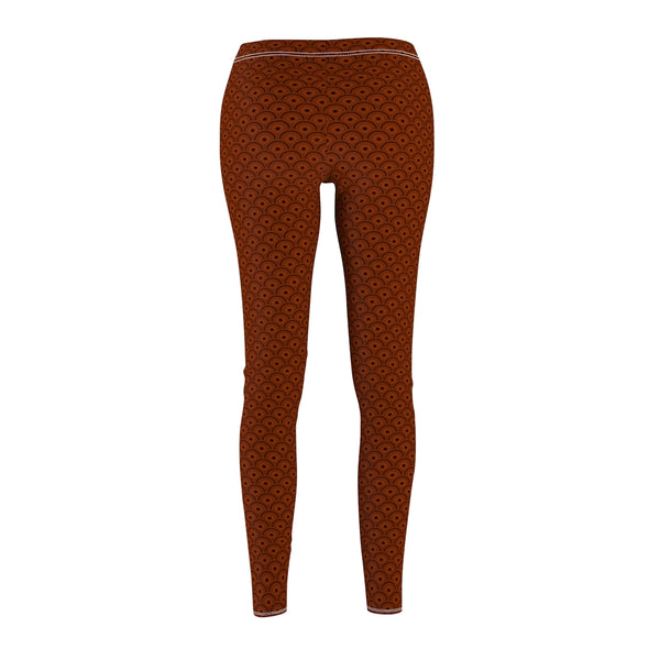 Semi-Circles Copperfield (Red/Brown) Leggings