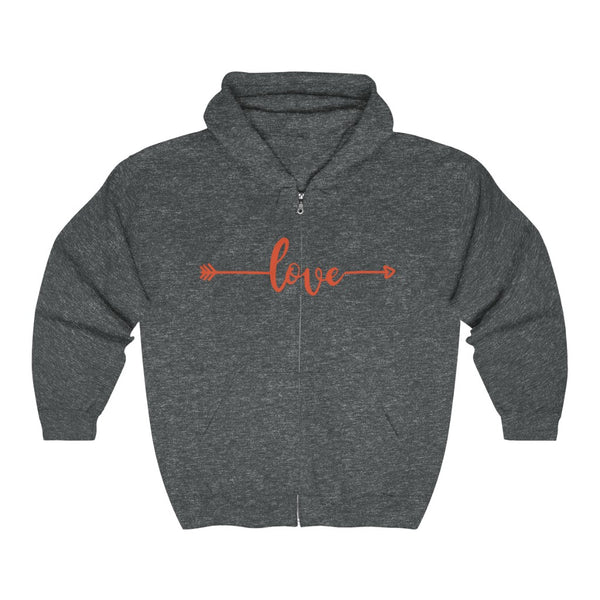 Love (with Arrow) Zip Hoodie