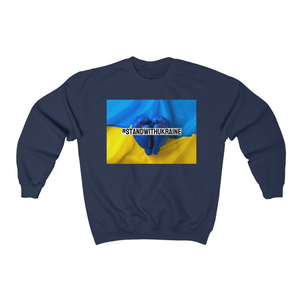 I #STANDWITHUKRAINE // Unisex Heavy Blend Crewneck Sweatshirt