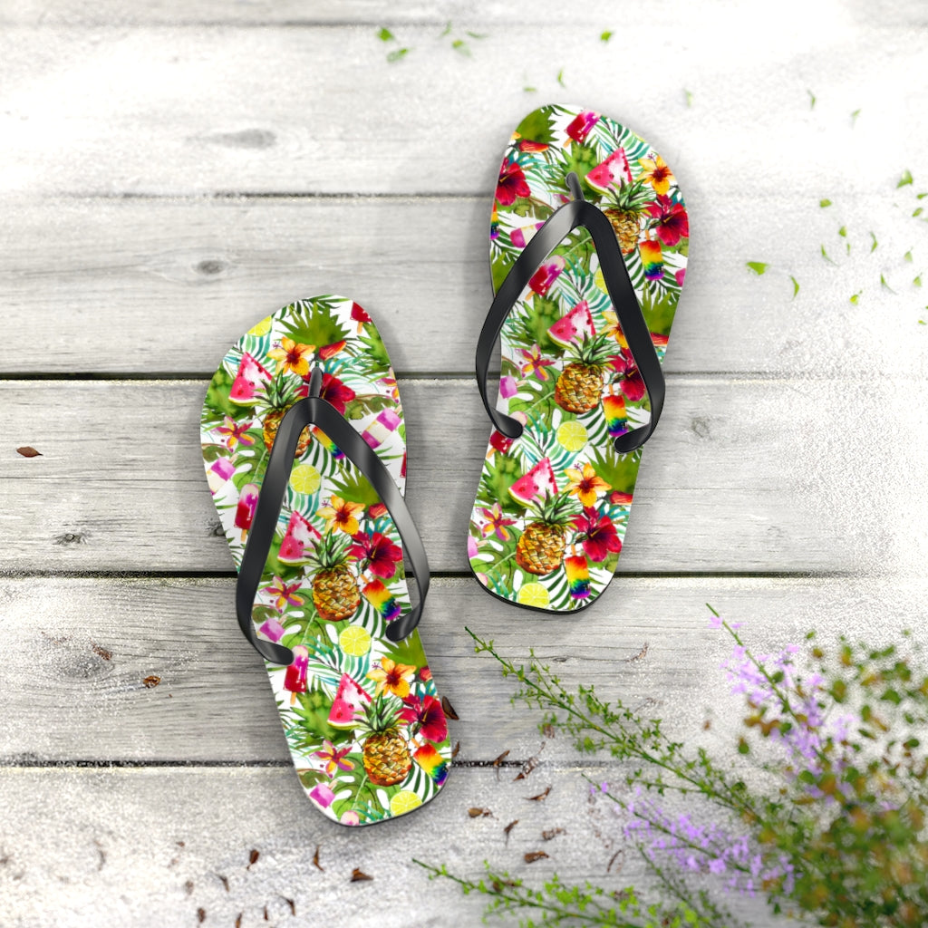 Pineapple Delight Flip Flops