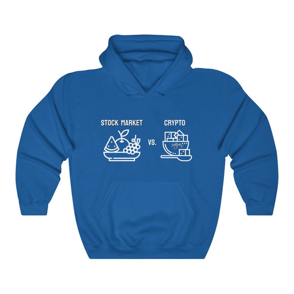 Stock Market vs. Crypto Hoodie