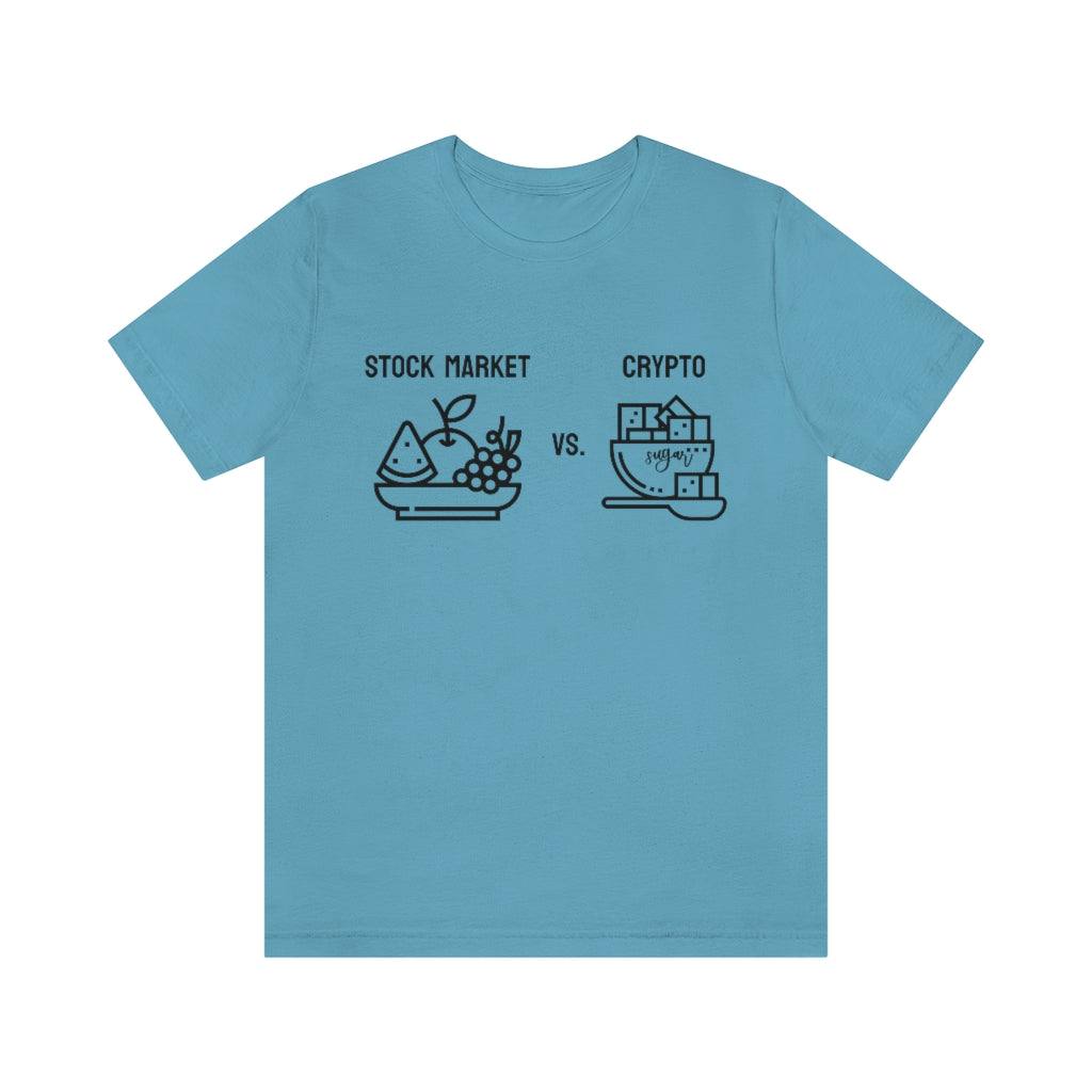 Stock Market vs. Crypto Tee
