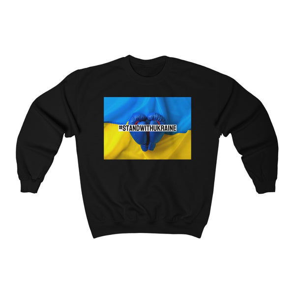 I #STANDWITHUKRAINE // Unisex Heavy Blend Crewneck Sweatshirt