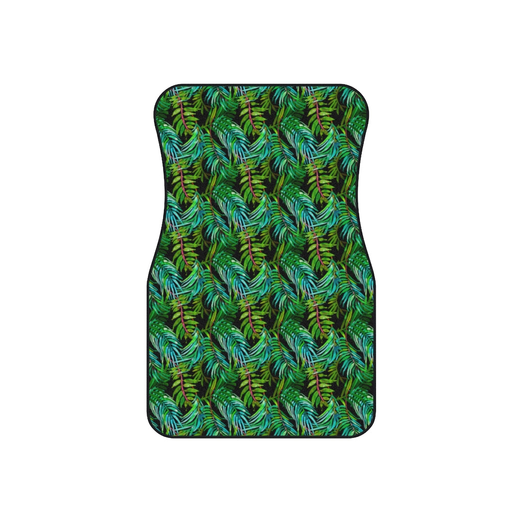 Tropical Leaves Car Mats (Set of 4)
