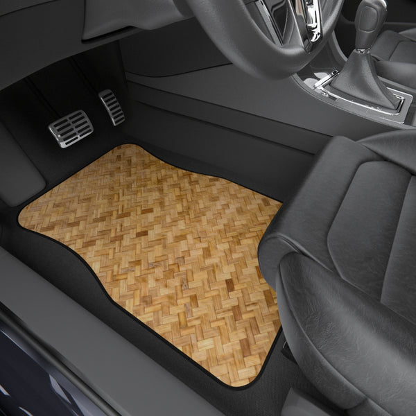 Basket Weave Car Mats (Set of 4)