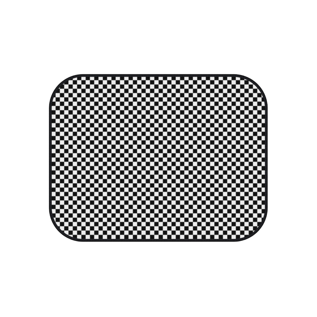 Checkered Car Mats (Set of 4)