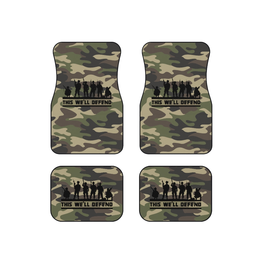 This We'll Defend Camouflage Car Mats (Set of 4)
