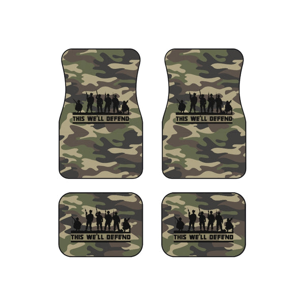 This We'll Defend Camouflage Car Mats (Set of 4)