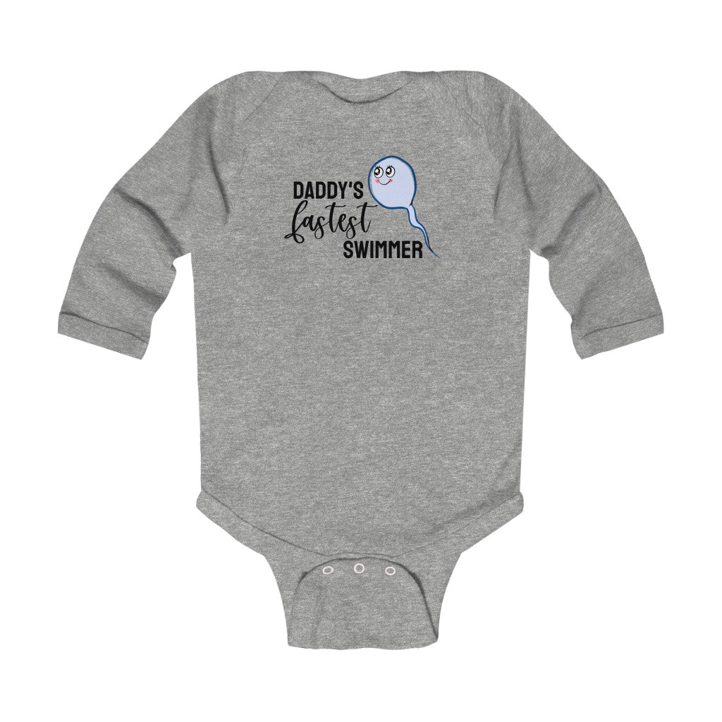 Daddy's Fastest Swimmer // Long Sleeve Bodysuit