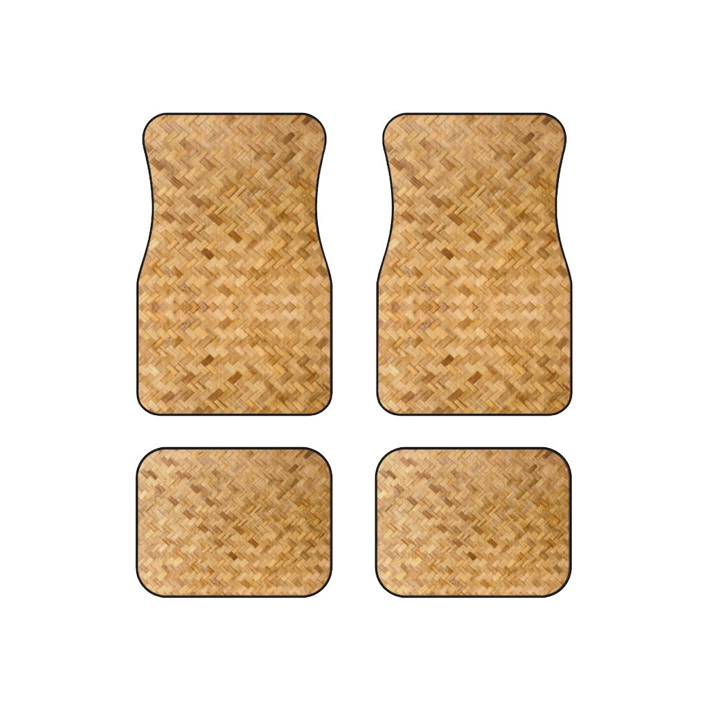 Basket Weave Car Mats (Set of 4)