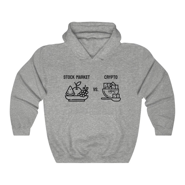 Stock Market vs. Crypto Hoodie