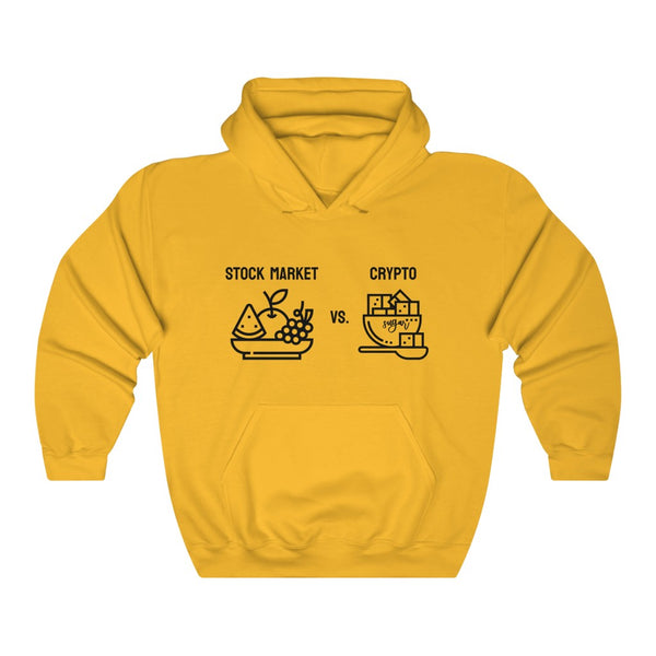 Stock Market vs. Crypto Hoodie
