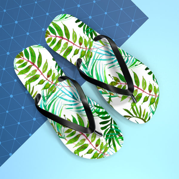 Tropical Leaves Flip Flops
