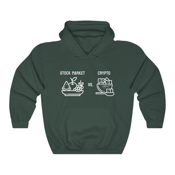 Stock Market vs. Crypto Hoodie