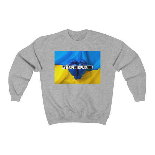 I #STANDWITHUKRAINE // Unisex Heavy Blend Crewneck Sweatshirt