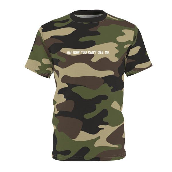 Camouflage Tee "Ha! Now you can't see me."