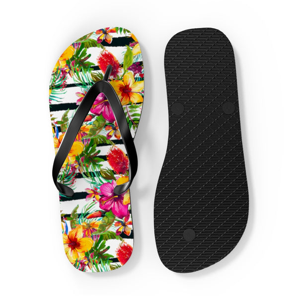 Tropical Flowers Flip Flops