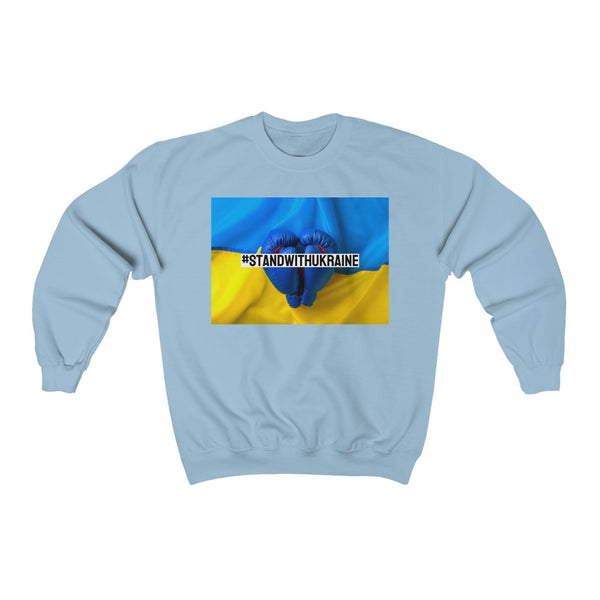 I #STANDWITHUKRAINE // Unisex Heavy Blend Crewneck Sweatshirt