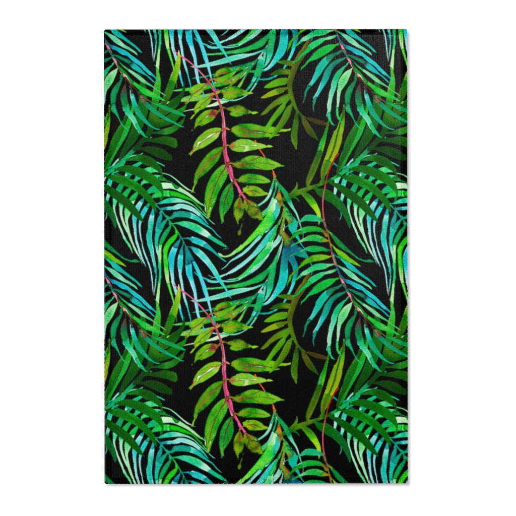 Tropical Leaves Area Rugs // Accent Rugs