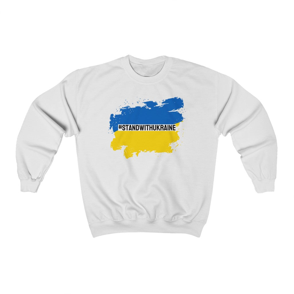I #STANDWITHUKRAINE // Unisex Heavy Blend Crewneck Sweatshirt
