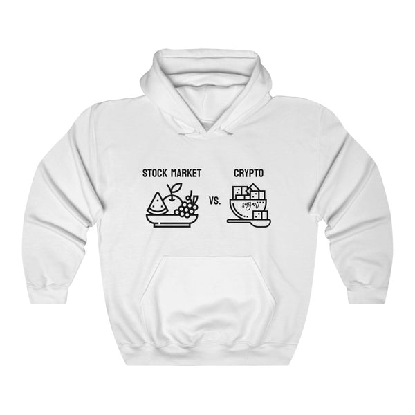 Stock Market vs. Crypto Hoodie