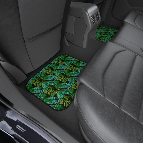 Tropical Leaves Car Mats (Set of 4)