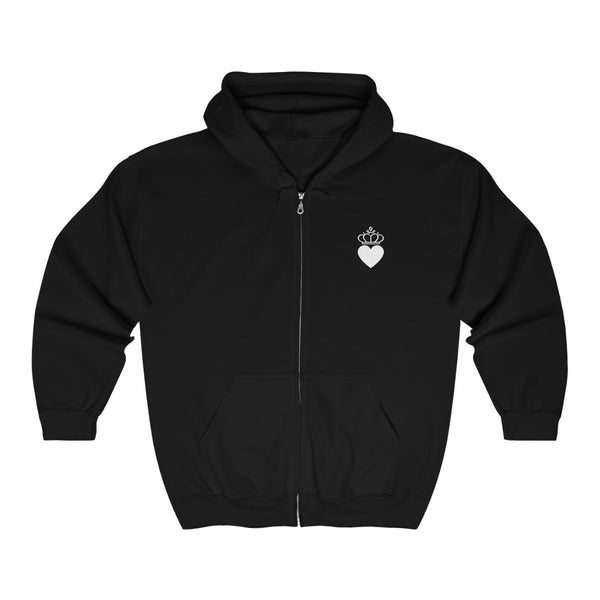 Queen Heart Zip Hoodie