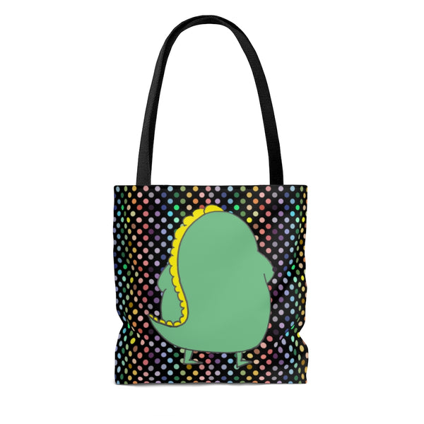 Hungry Dino Rainbow Tote Bag