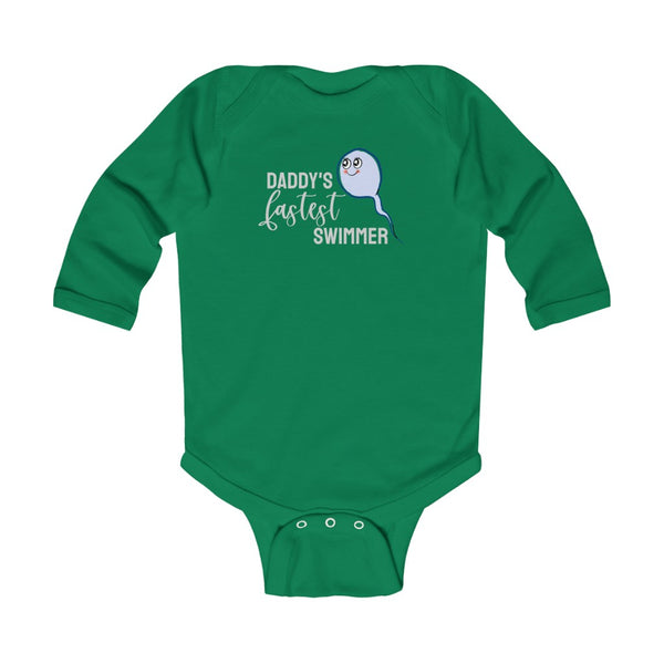 Daddy's Fastest Swimmer // Long Sleeve Bodysuit