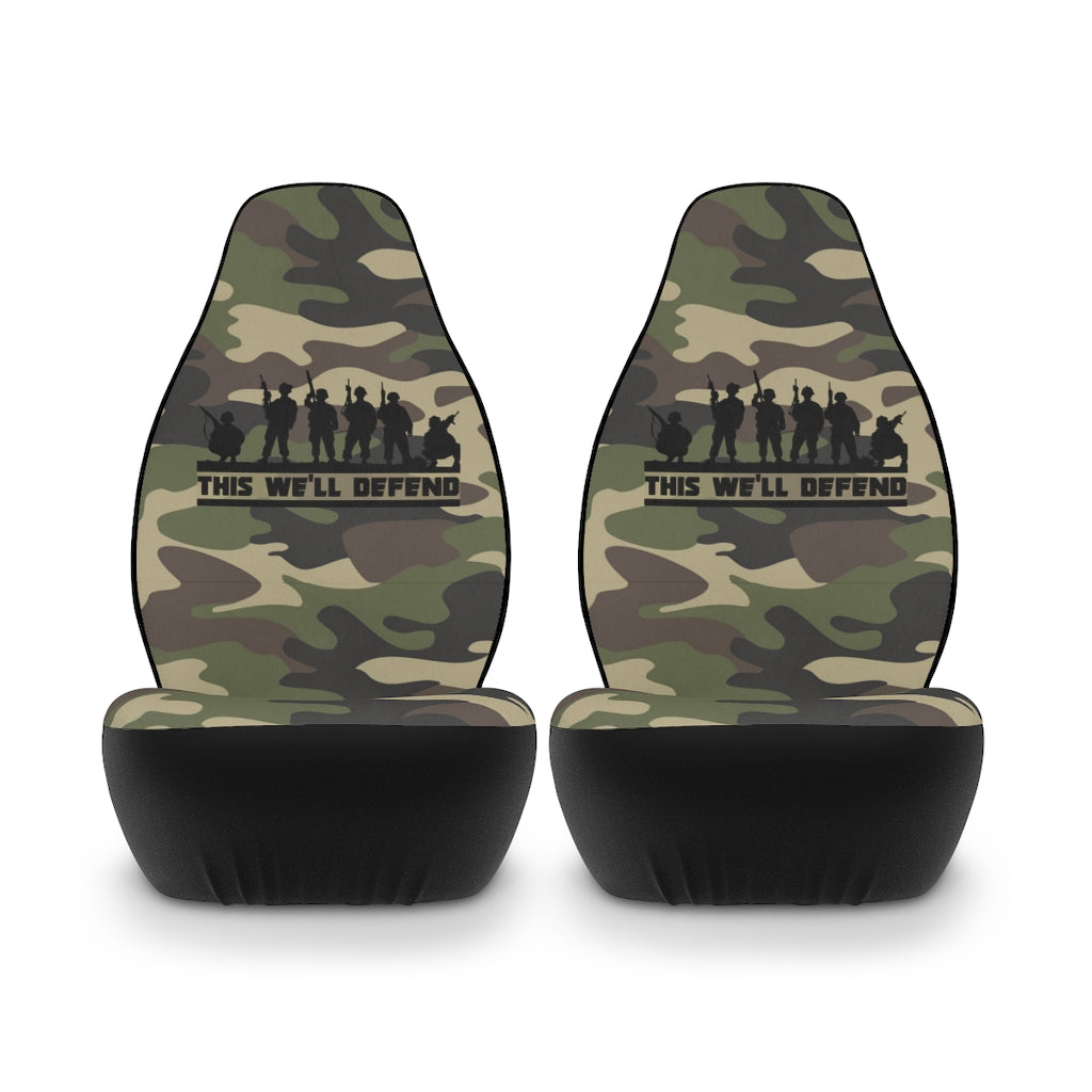 This We'll Defend Camouflage Car Seat Covers
