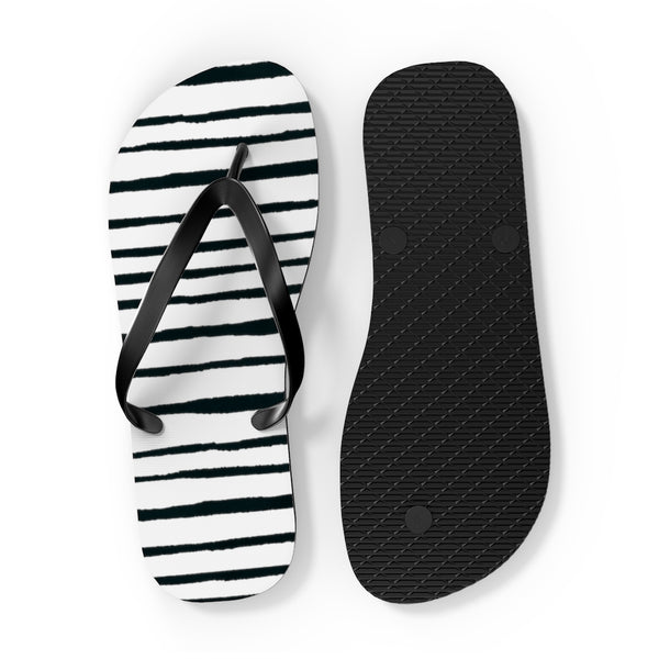 Striped Flip Flops