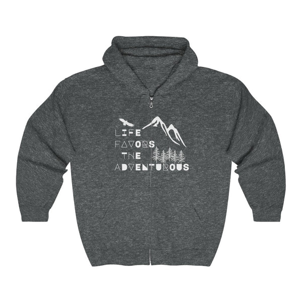 Life Favors the Adventurous Zip Hoodie