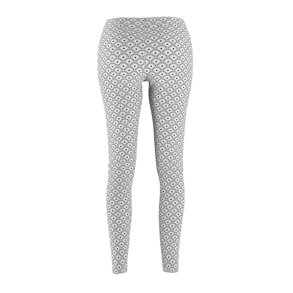 Semi-Circles White Leggings