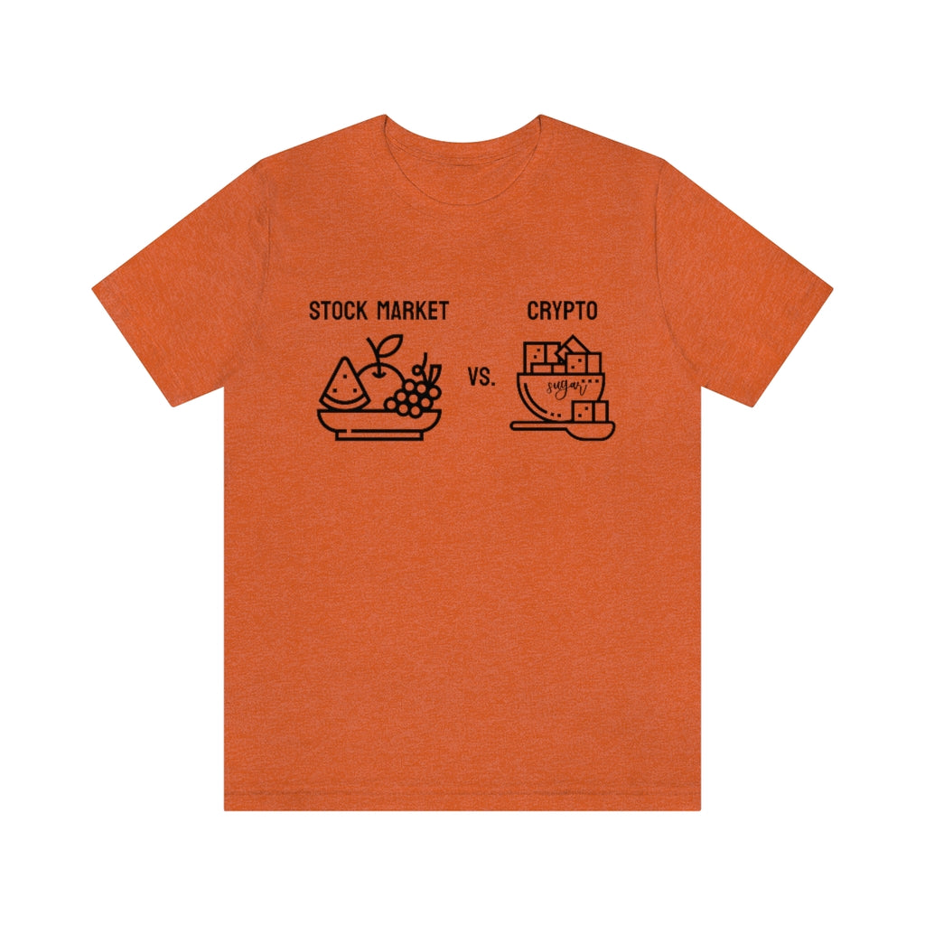 Stock Market vs. Crypto Tee