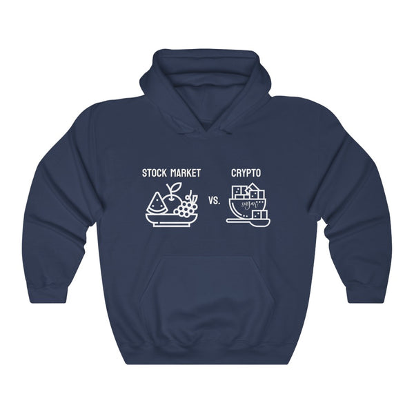 Stock Market vs. Crypto Hoodie
