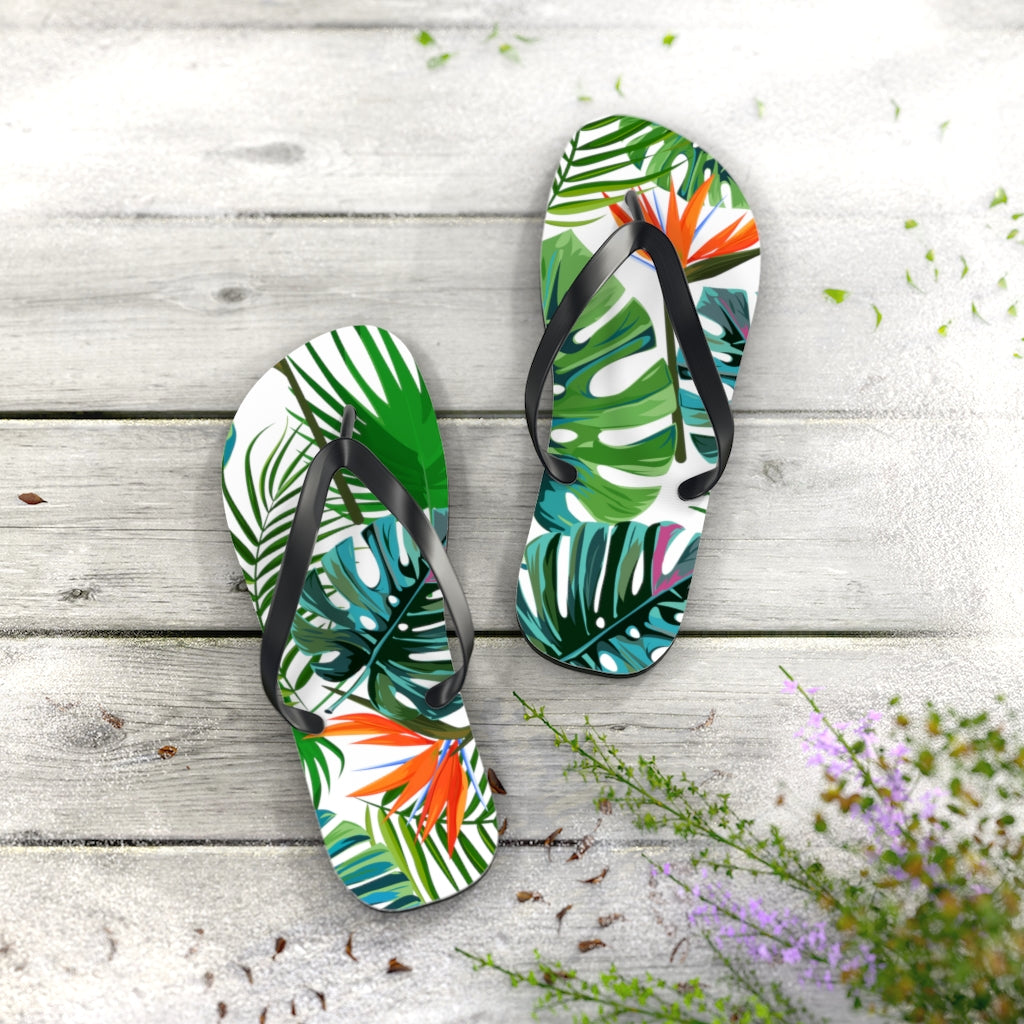 Birds of Paradise Flip Flops