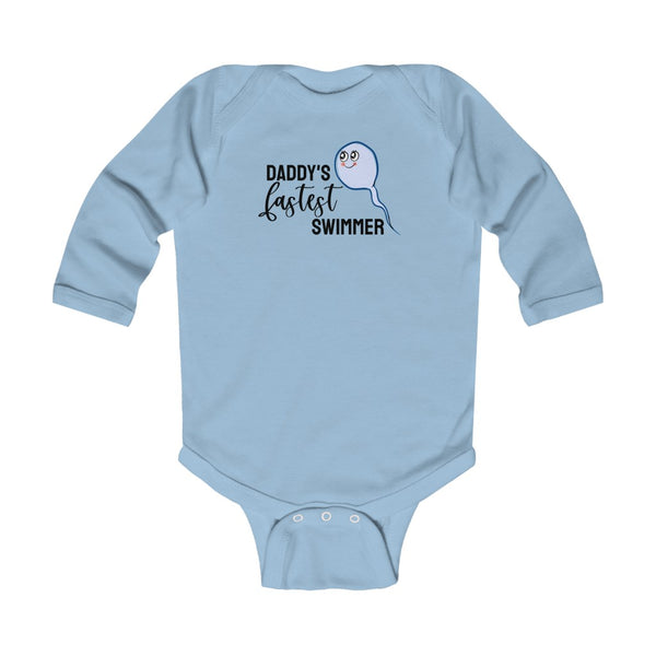 Daddy's Fastest Swimmer // Long Sleeve Bodysuit