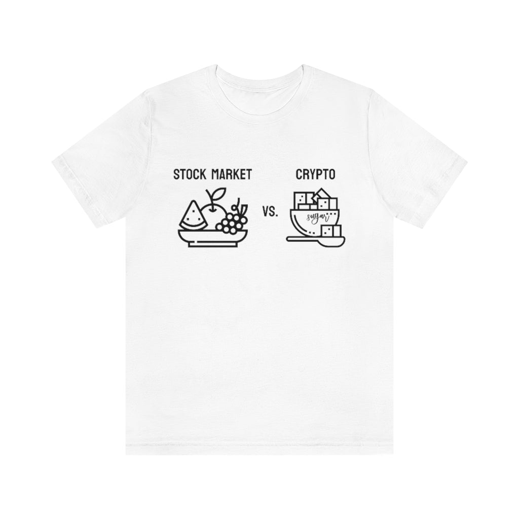 Stock Market vs. Crypto Tee