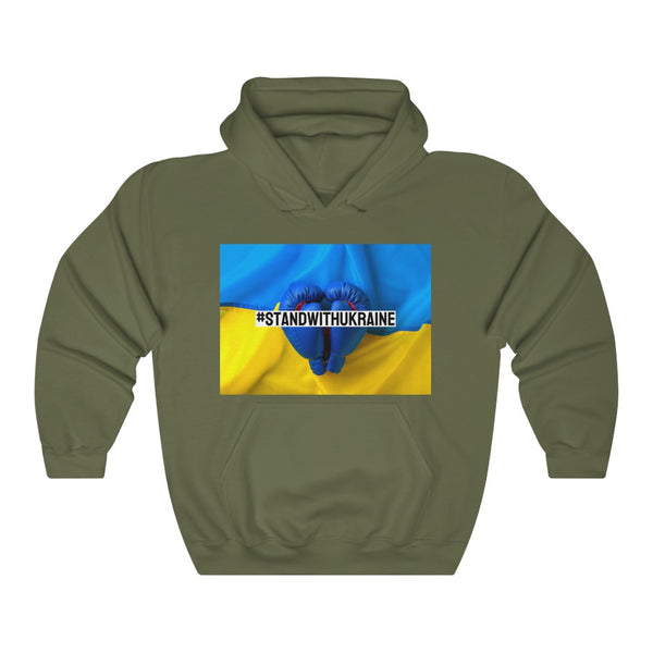 I #STANDWITHUKRAINE // Unisex Heavy Blend Hooded Sweatshirt