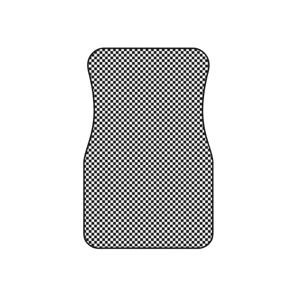 Checkered Car Mats (Set of 4)