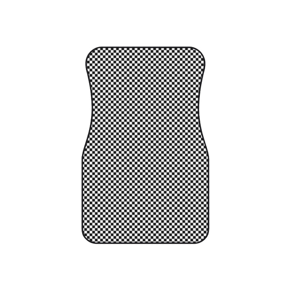 Checkered Car Mats (Set of 4)