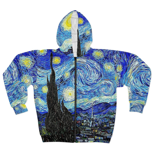 Starry Night Zip AOP Hoodie