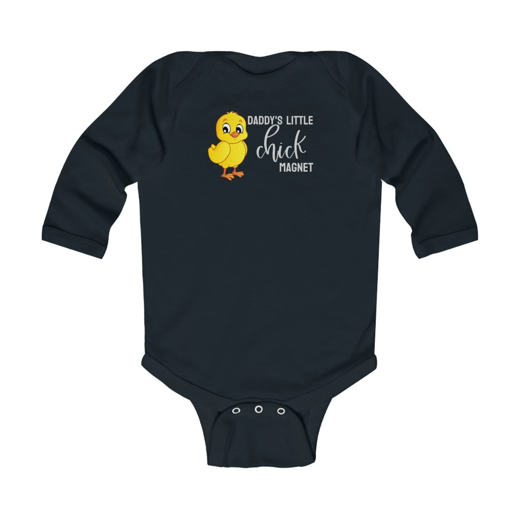 Daddy's Little Chick Magnet // Long Sleeve Bodysuit