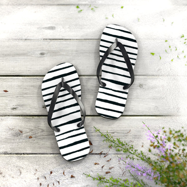 Striped Flip Flops