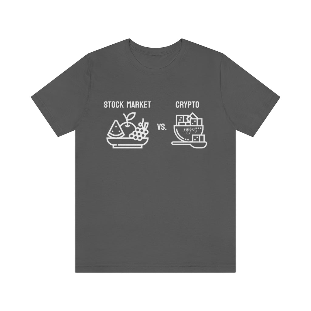 Stock Market vs. Crypto Tee