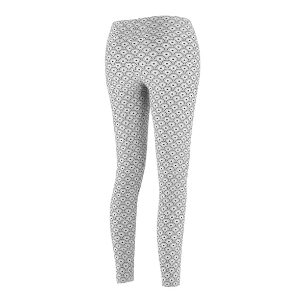 Semi-Circles White Leggings