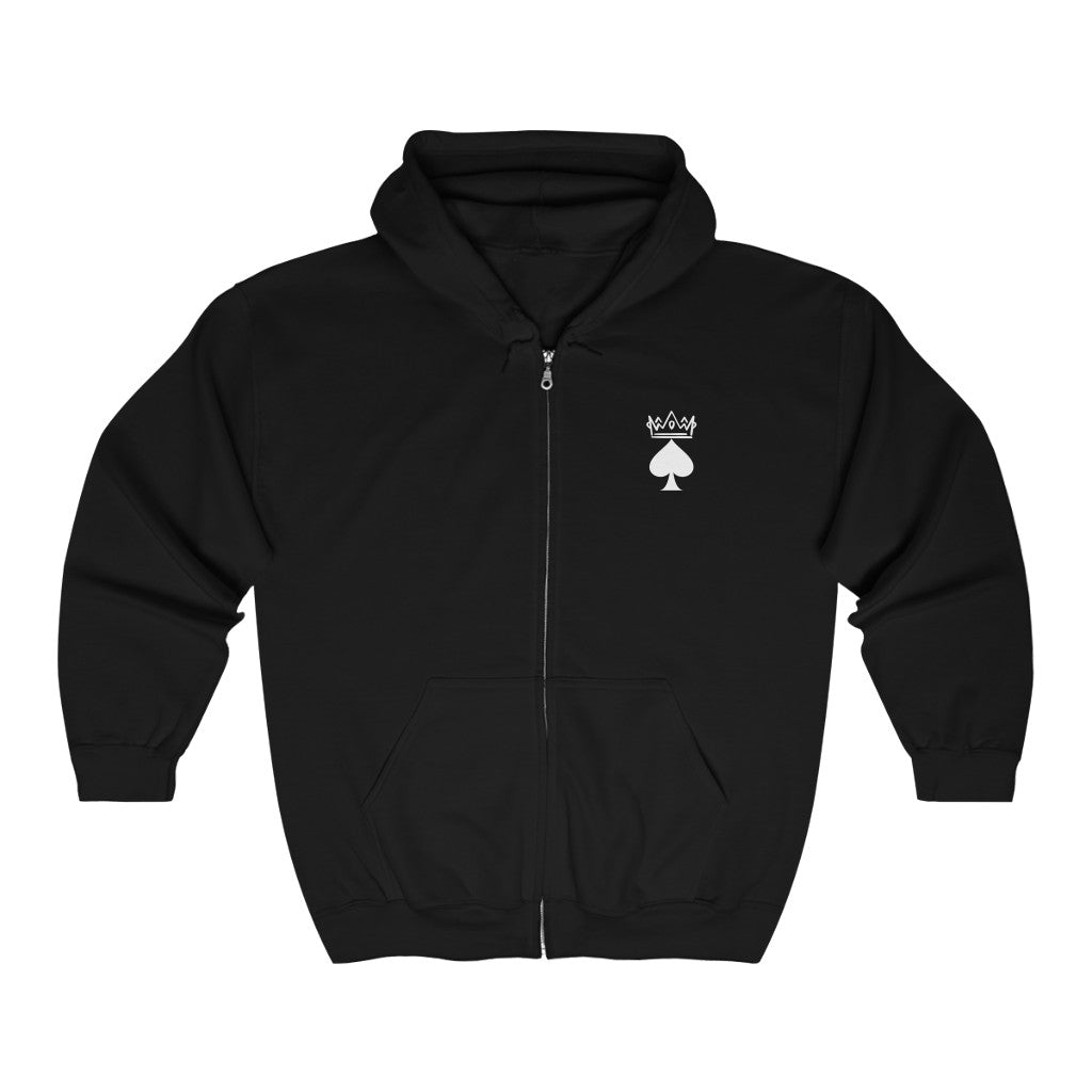 King Spade Zip Hoodie